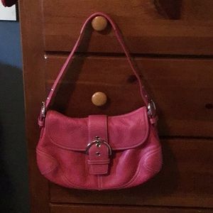 Coach Hot Pink Shoulder Purse